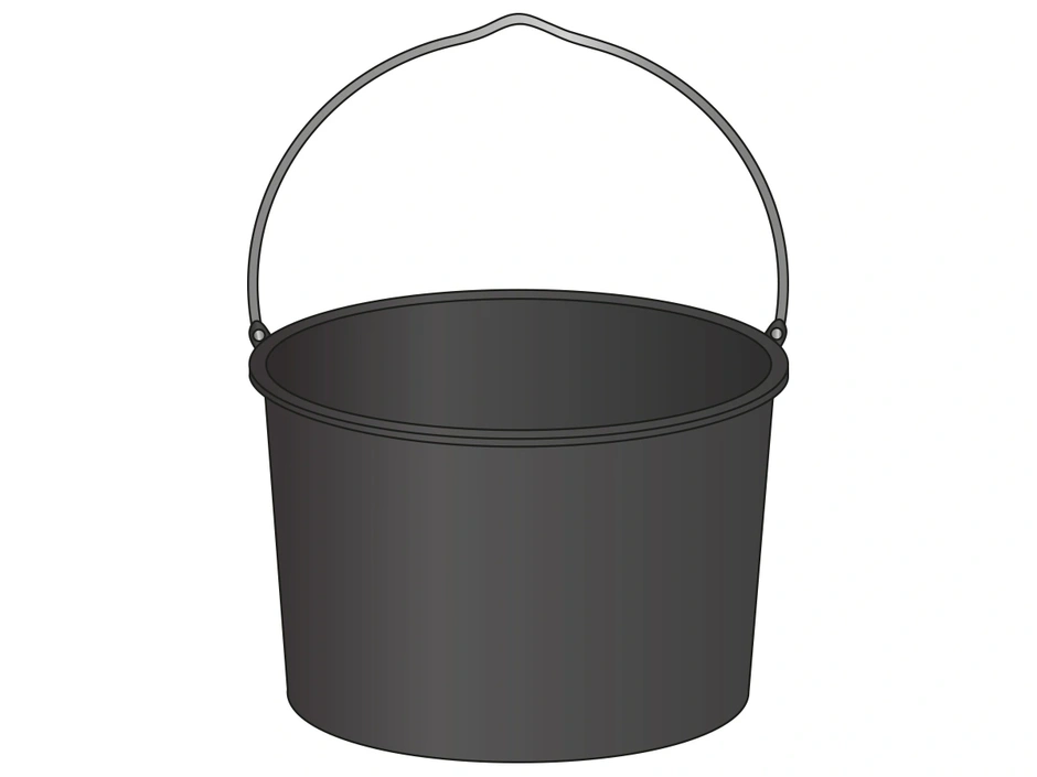 Baueimer schwarz 20 L | bauwelt Online Shop